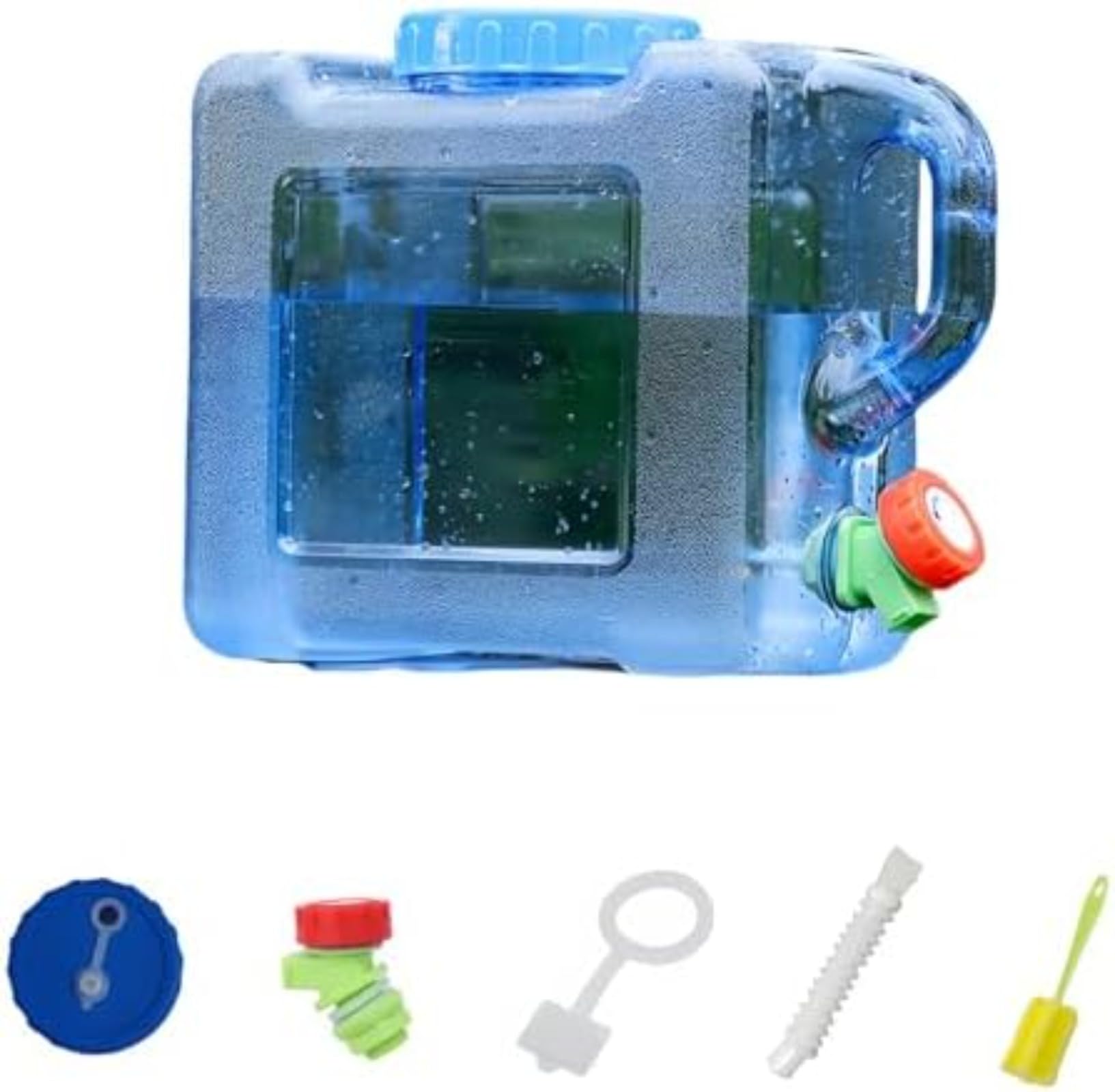 Rakuten - ウォーターコンテナ 貯水タンク 大容量水容器 ポータブル バケツ 水筒 ハイキングクッキング 水タンク アウトドア 車 屋外 キャンプ アウトドア 自動運転車蛇口付大容量コック付き防災用品アウトドア旅行登山避難スポーツ蛇口カバー付無毒ポータブル