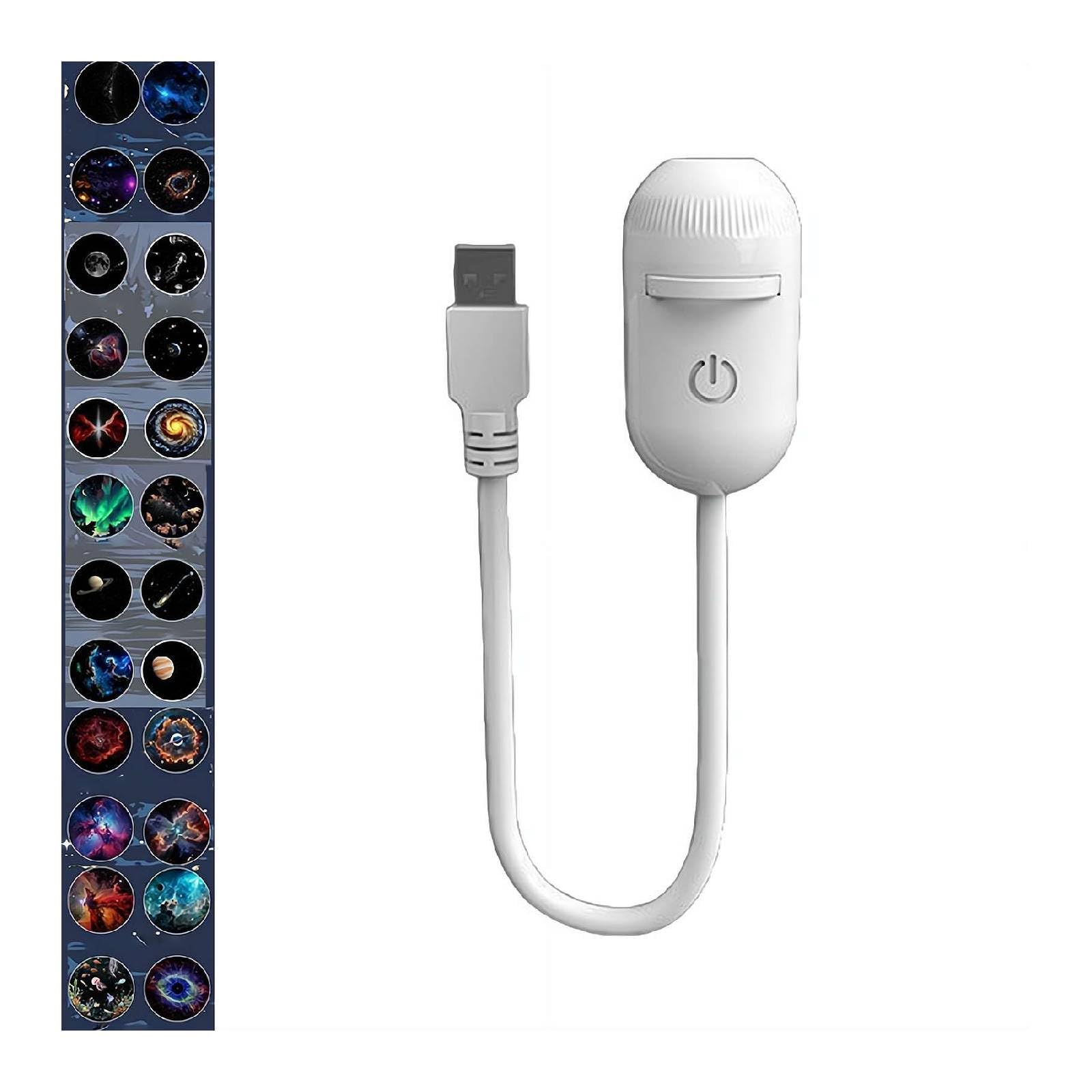 Rakuten - 2-in-1 ギャラクシープロジェクターナイトライト、2-in-1 星空ナイトライトプロジェクター、USB LEDプラネタリウム北極星宇宙ライトHDプロジェクターランプ、寝室、寝室、天井、車、パーティー、バーの装飾用