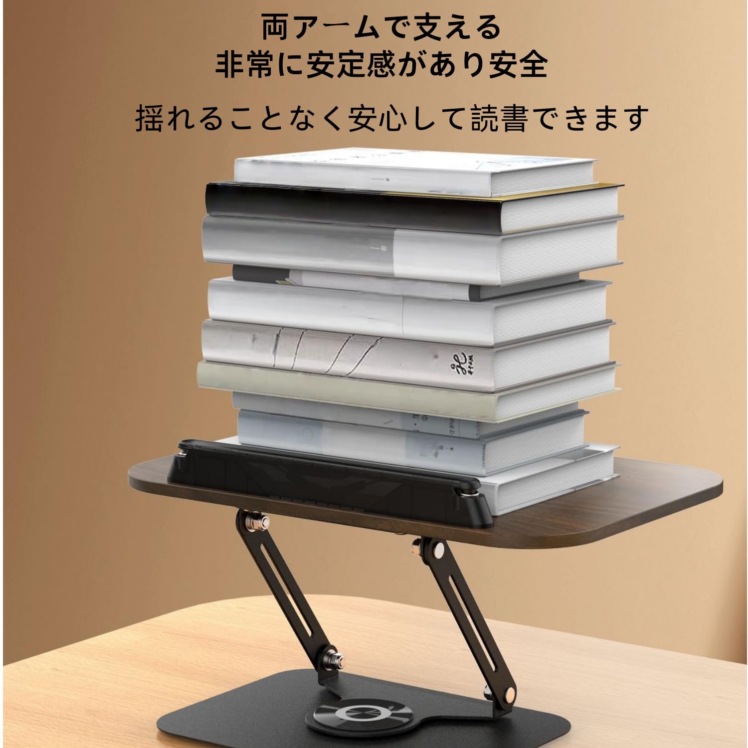 ノートパソコンスタンド 木製 PCスタンド おしゃれ 卓上 パソコンスタンド 角度調整 折りたたみ タブレットスタンド デスク収納 姿勢改善 テレワーク 在宅勤務 北欧風 sora-ran-10004040 sora-ran サンプル画像3