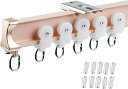 カーテンレール カーテントラック シャワーカーテントラック Curtain Rail DIY アルミニウム ウォールディバイダーレール 曲げ可能 カーテンレール...