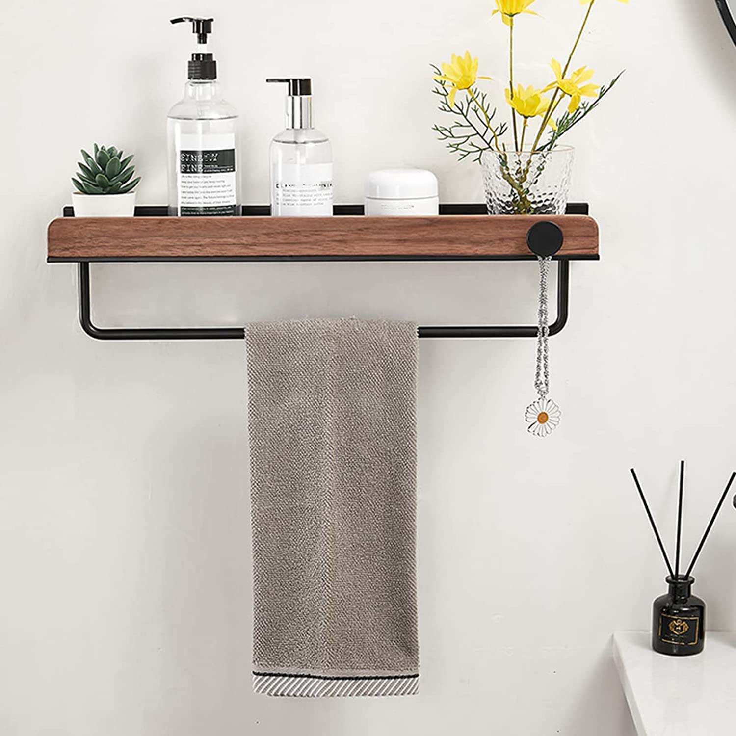 浴室用ラック キッチンラック シャンプー ラック 30cm/40cm/50cm/60cm 木製 お風呂...
