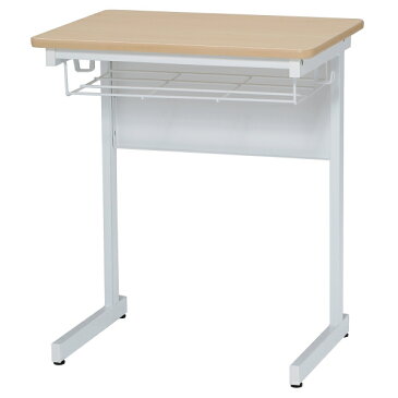 学習用デスク 幅600×奥行450×高700 ソフトエッジ仕様 棚・フック付き GD-593 スクールデスク セミナーデスク 学習デスク 研修デスク 学校 研修用 個別塾 塾 セミナー用 学校机 デスク 学習机 ナチュラル/ホワイト オフィス家具【smtb-k】