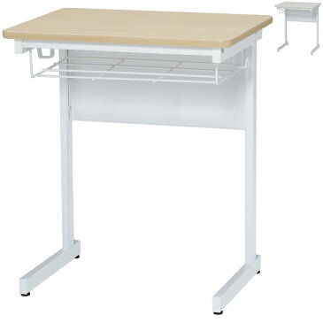 学習用デスク 幅600×奥行450×高700 ソフトエッジ仕様 棚・フック付き GD-593 スクールデスク セミナーデスク 学習デスク 研修デスク 学校 研修用 個別塾 塾 セミナー用 学校机 デスク 学習机 ナチュラル/ホワイト オフィス家具【smtb-k】