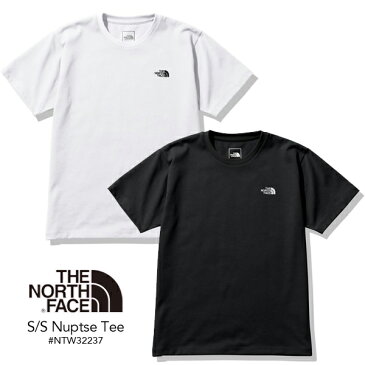 [正規取扱品] ザ ノースフェイス Tシャツ THE NORTH FACE 2022春夏 S/S Nuptse Tee ショートスリーブヌプシティー レディース 速乾 ロゴ ホワイト 白 ブラック 黒 NTW32237