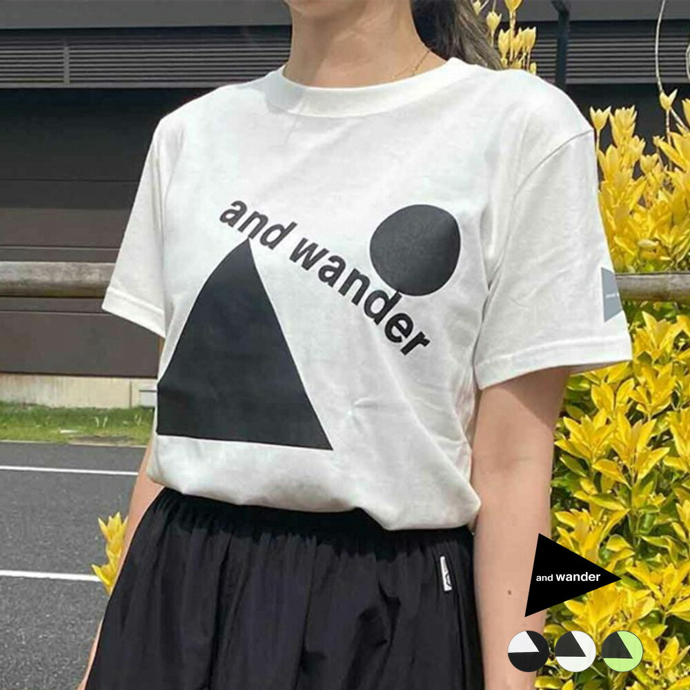 【ポイント2倍 5/9 20:00～5/12 23:59】 アンドワンダー Tシャツ カットソー 半袖 レディース メンズ and wander artwork T by Fumikazu Ohara アートワークティー バイ フミカズオハラ 正規取扱品 【返品交換不可】