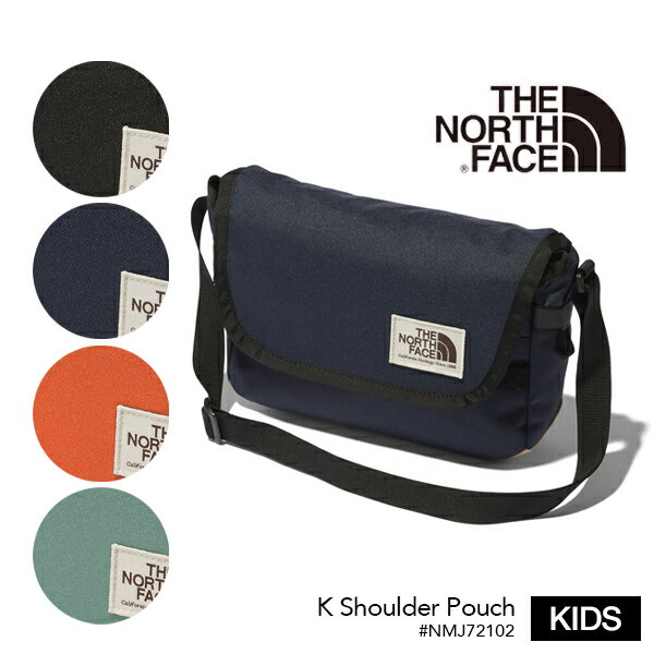 子供用にちょうどいい！【THE NORTH FACE】2021秋冬 ザ・ノースフェイスK Shoulder Pouch ショルダーポーチ（キッズ） NMJ72102 ポーチ ショルダー バッグ ロゴ 黒 ブラック キッズ KIDS