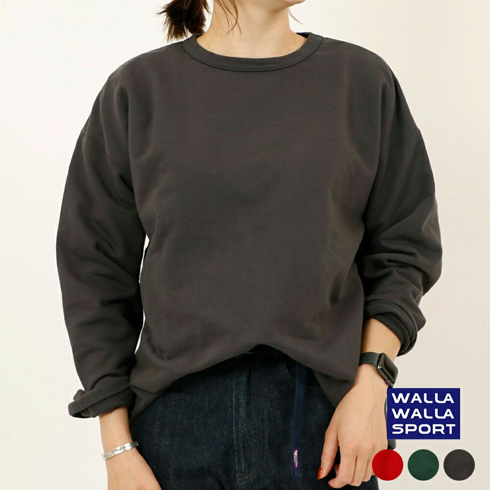 【ポイント10倍 ～5/20 23:59】 ワラワラスポーツ スウェット トレーナー レディース WALLA WALLA SPORT WS BIG CREW SWEAT SHIRT ウィ..