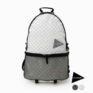 【ポイント5倍 8/20 0:00〜23:59】 アンドワンダー リュック バックパック メンズ レディース and wander ECOPAK 20L daypack エコパック 20L デイパック 5743975004 正規取扱品