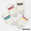 【ポイント10倍 4/24 20:00～4/27 9:59】 ロトト クルーソックス メンズ レディース RoToTo ALLROUNDER ”2 STRIPE MERINO CREW オールラウンダー 2ストライプ メリノクルー R1484 正規取扱品