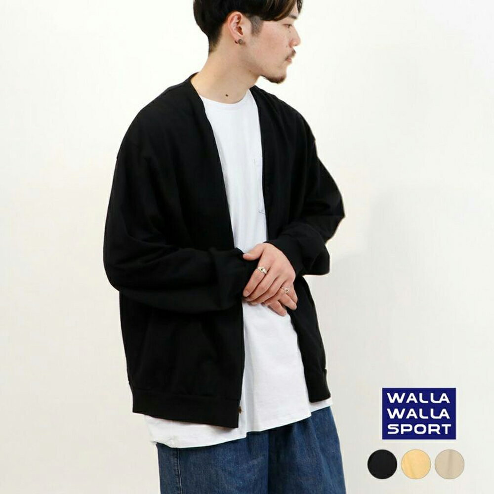 ワラワラスポーツ カーディガン メンズ WALLA WALLA SPORT LOOSE CARDIGAN ルーズカーディガン 30179S 正規取扱品【返品交換不可】