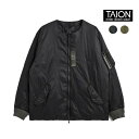 【ポイント10倍 5/9 20:00〜5/11 23:59】 タイオン ダウンジャケット メンズ レディース TAION REVERSIBLE MA-1 TYP...