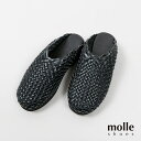 【ポイント10倍 6/22 0:00〜6/23 1:59】 モールシューズ クロッグ メンズ レディース molle shoes WOVEN LEATHER C...