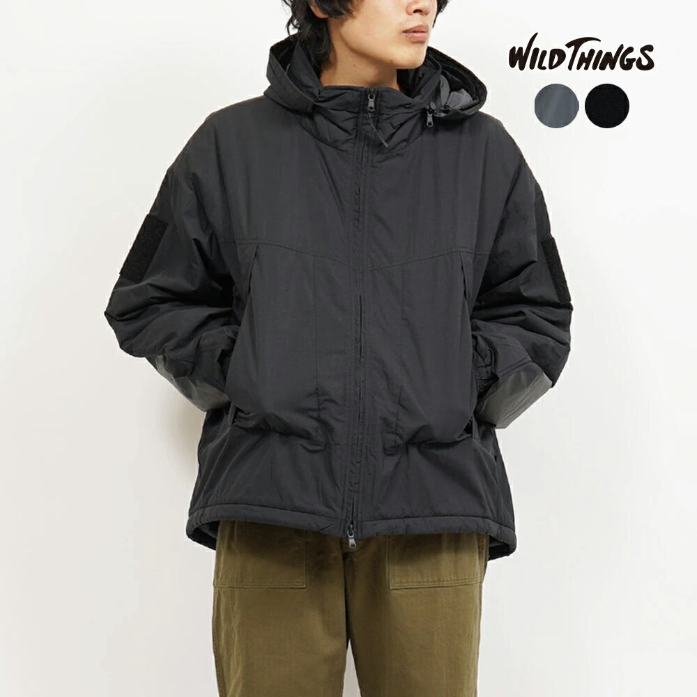 【ポイント10倍 11/30～12/1】 ワイルドシングス 中綿ジャケット メンズ WILD THINGS ショートモンスターパーカー WT25102SK 正規取扱品
