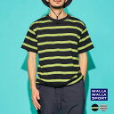 【ポイント10倍 7/19 20:00~7/21 23:59】 ワラワラスポーツ Tシャツ カットソー 半袖 メンズ WALLA WALLA SPORT S/S STRIPE TEE ショートスリーブストライプティー 25SSWW040064 正規取扱品