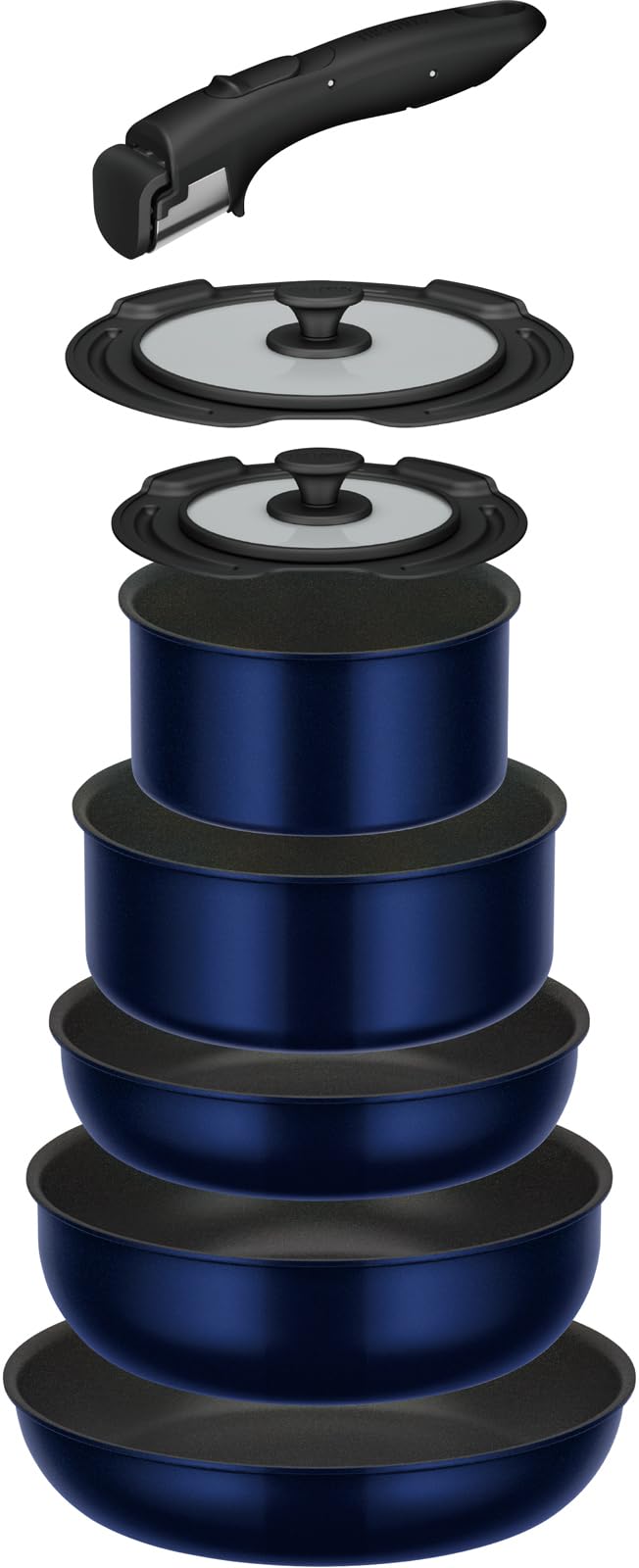 サーモス デュラブルシリーズ 取っ手のとれるフライパン8点セットEA ガス火対応 ディープブルー フライパン・鍋は食洗機対応 KSE-8A DPBL