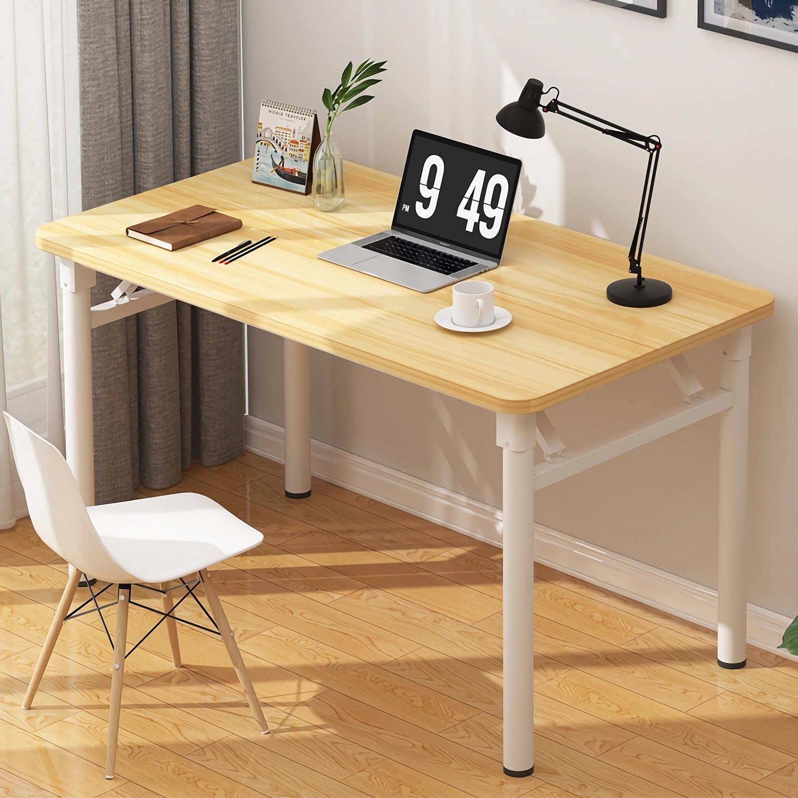 【送料無料】折りたたみデスク デスク パソコンデスク 机 折り畳み 幅80cm×奥行50cm PC 在宅勤務 リモートワーク用 おしゃれ 一人暮ら sora-value1-10010874 Sora Value パッケージ画像