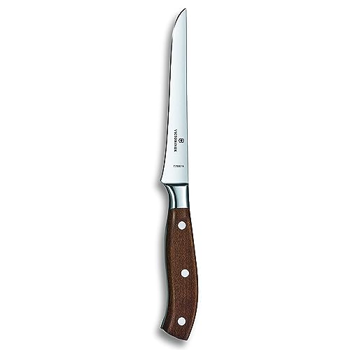 VICTORINOX(ビクトリノックス) 骨スキ包丁 プロ仕様の肉用包丁 鍛造 15cm ウッド プレミアムクラスの重厚感と鋭い切れ味が 送料無料