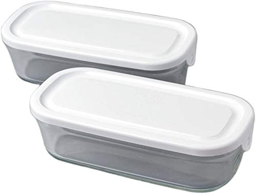 iwaki 耐熱ガラス 【長角パック 2コセット】【Pack&Range パックアンドレンジ】 保存容器 電子レンジ オーブン 耐熱 調 送料無料