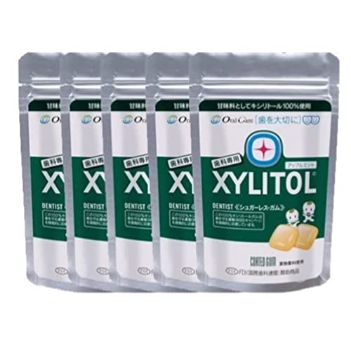 【×5個】オーラルケア キシリトールガム ラミチャック アップルミント 送料無料