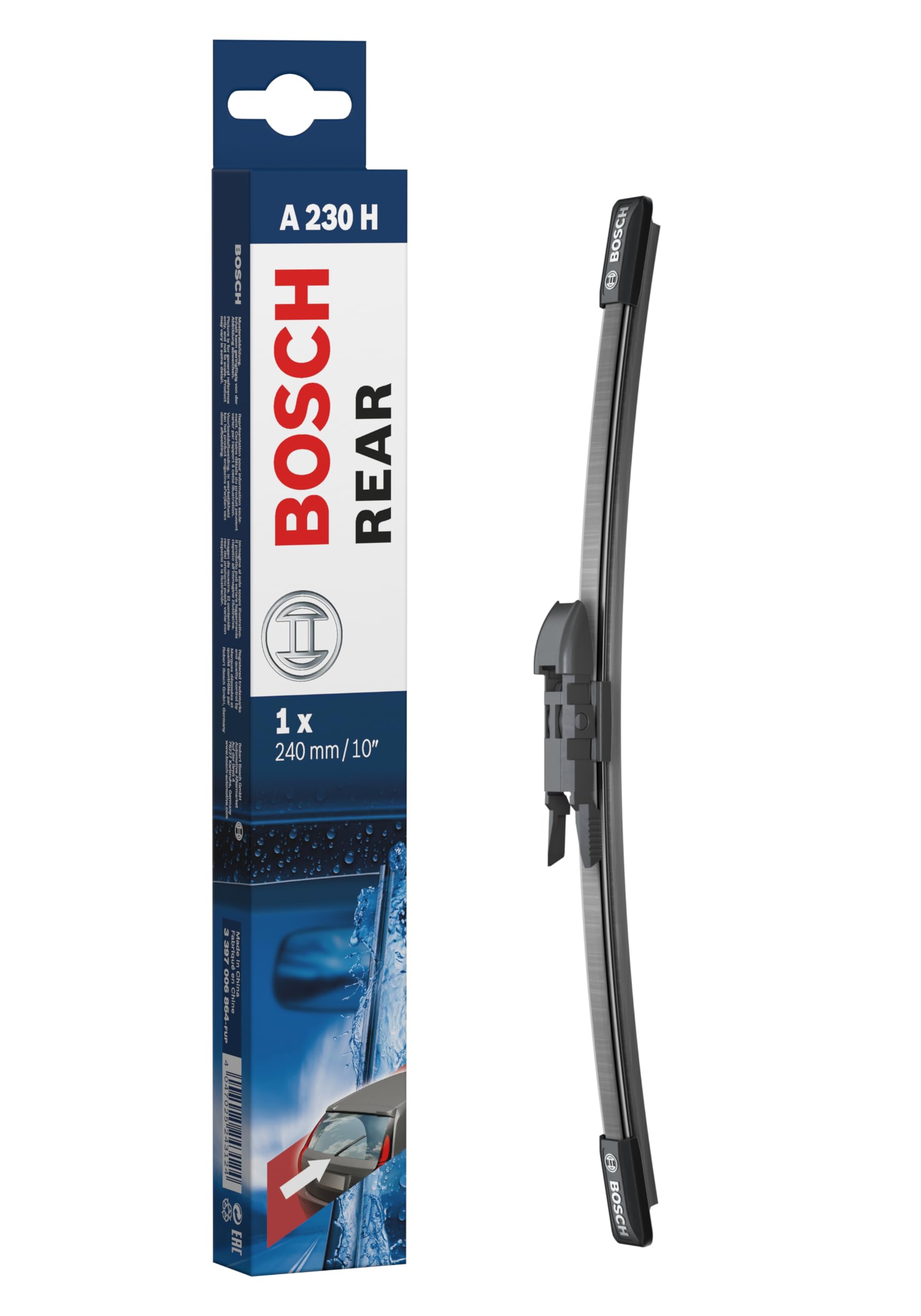 BOSCH(ボッシュ) 輸入車用フラットワイパーブレード エアロツイン リヤ用 240mm A230H 送料無料