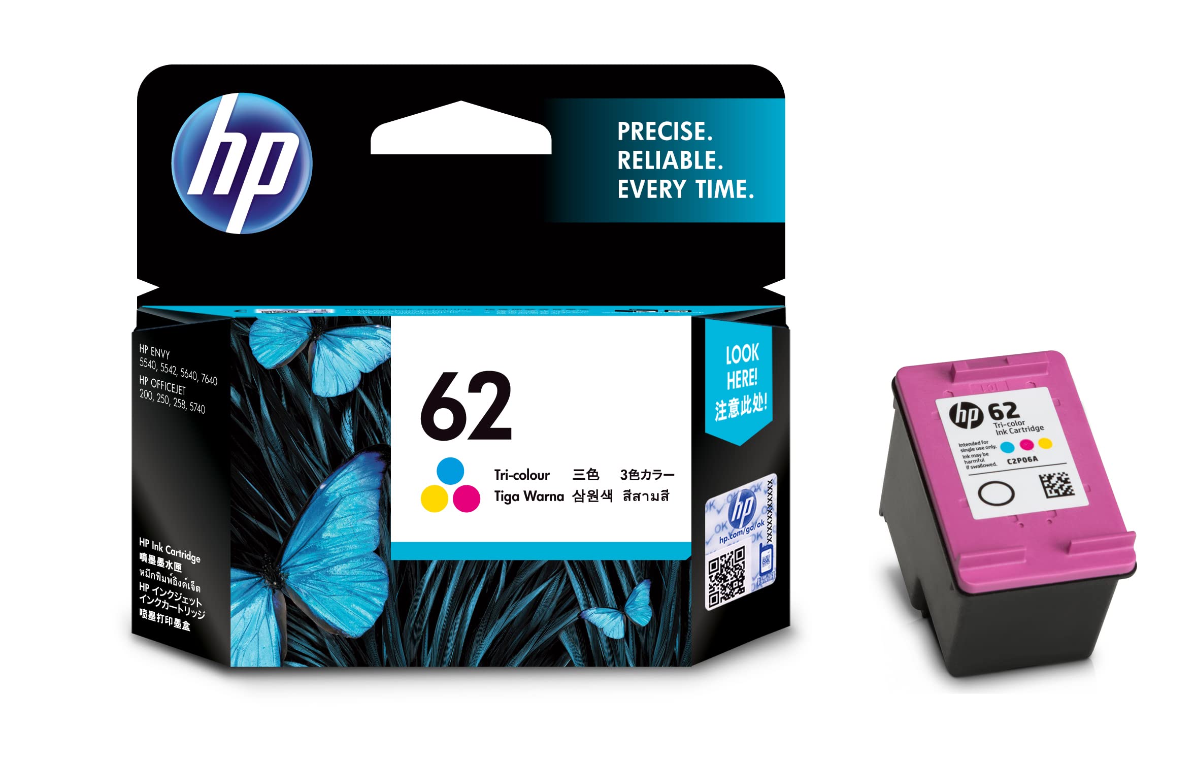 楽天市場】hp hp62 純正 インクカートリッジ カラー c2p06aaの通販