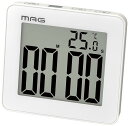 MAG(マグ) デジタルタイマー 防滴 アクアミニット 時計 リピート機能付き TM-603WH-Z 送料無料