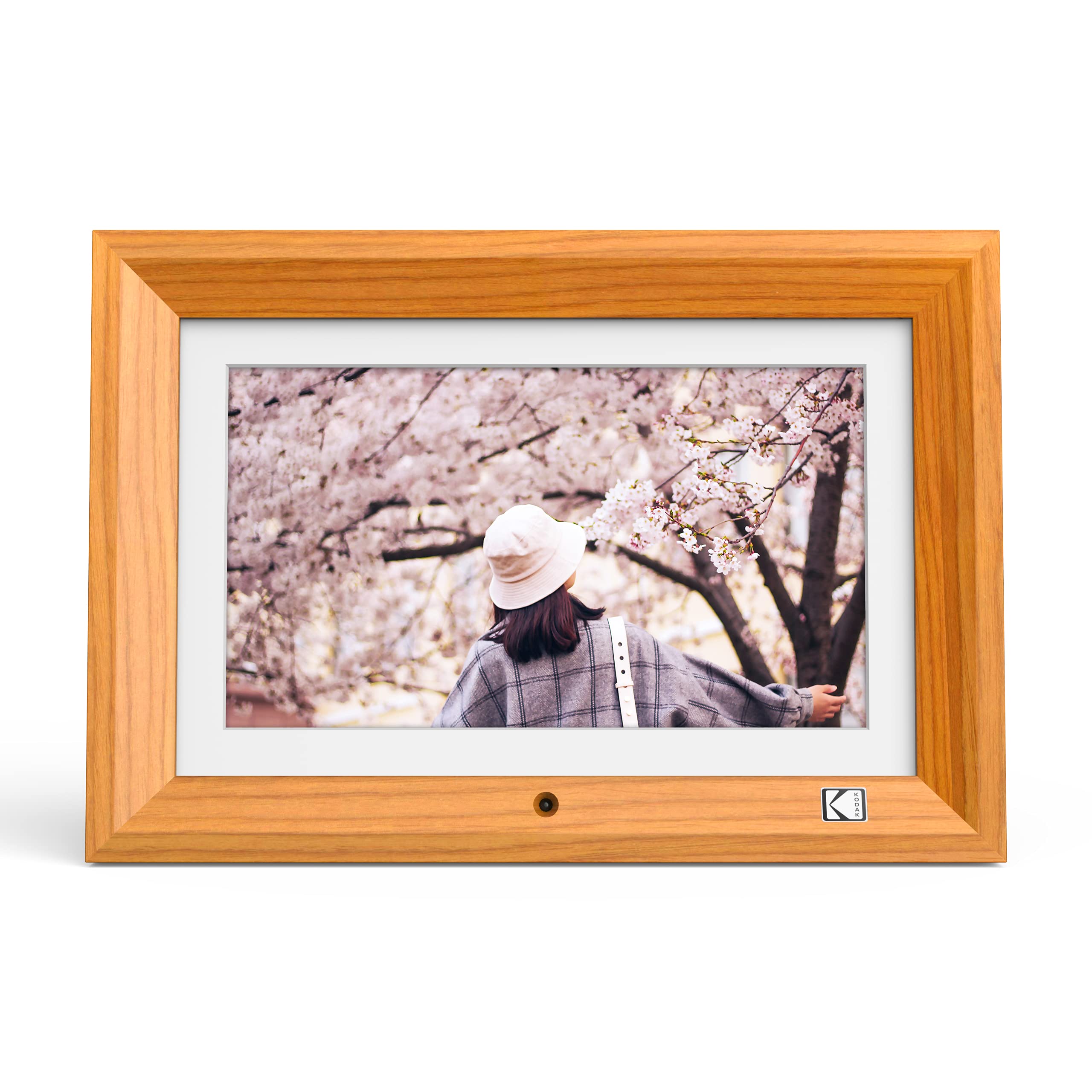 【KODAK高質感 リモコン操作】10インチ デジタルフォトフレーム HD画質 8GB内蔵 写真/動画/音楽再生 高級天然木製 32GB 送料無料