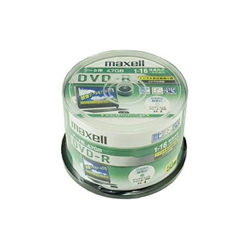 maxell データ用DVD-R 4.7GB 16倍速 CPRM対応 インクジェットプリンター対応 (50枚スピンドル DRD47WPD 送料無料