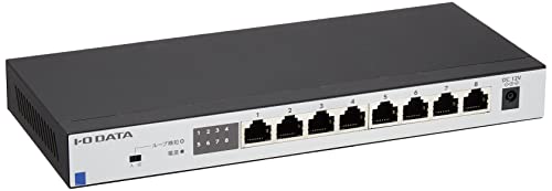 アイ・オー・データ スイッチングハブ 8ポート 2.5Gbps対応 lanハブ メタル筐体 ファンレ ...