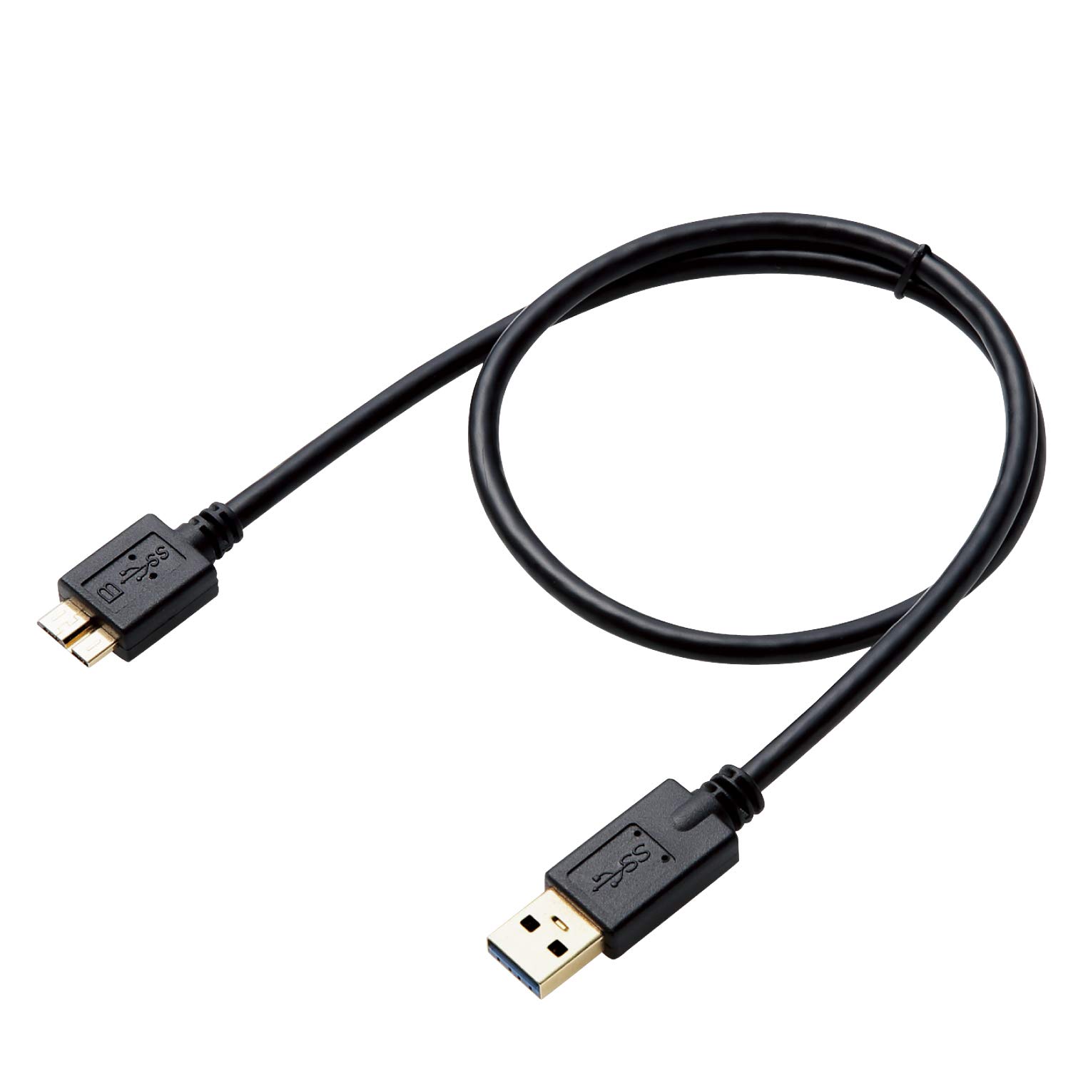 쥳 USB3.0֥ A-microB HDD 0.5m ֥å DH-AMB3N05BK ̵