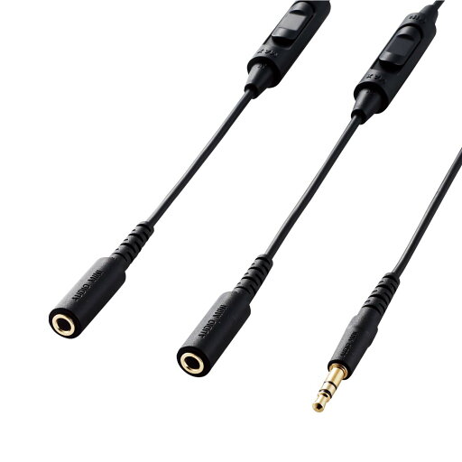 エレコム テレビ用ヘッドホン延長ケーブル 2分配 ボリューム調節機能付 5m ブラック EHP-TVEWB50BK 送料無料 エレコム テレビ用ヘッドホン延長ケーブル 2分配 ボリューム調節機能付 5m ブラック EHP-TVEWB50BK 送料無料