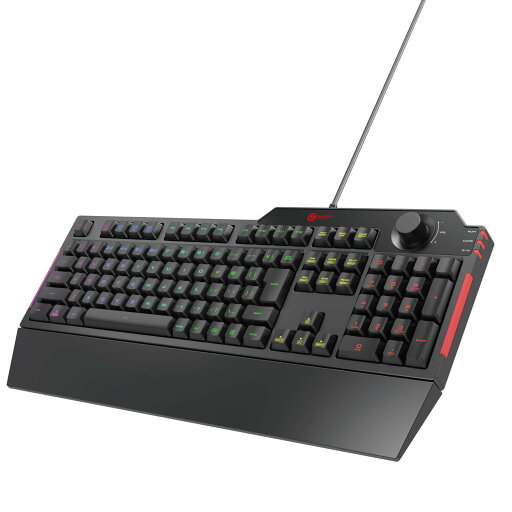 エレコム ゲーミングキーボード 有線 TK-G02UMBK 着脱式リストレスト付 ボリュームダイヤル メンブレン フルキー ブラック 送料無料 エレコム ゲーミングキーボード 有線 TK-G02UMBK 着脱式リストレスト付 ボリュームダイヤル メンブレン フルキー ブラック 送料無料