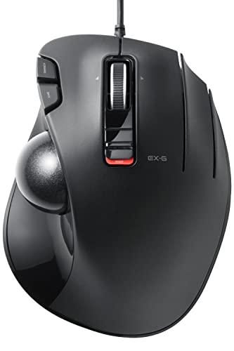 エレコム トラックボールマウス/親指/5ボタン/チルト機能/有線ブラック M-XT2URBK 送料無料