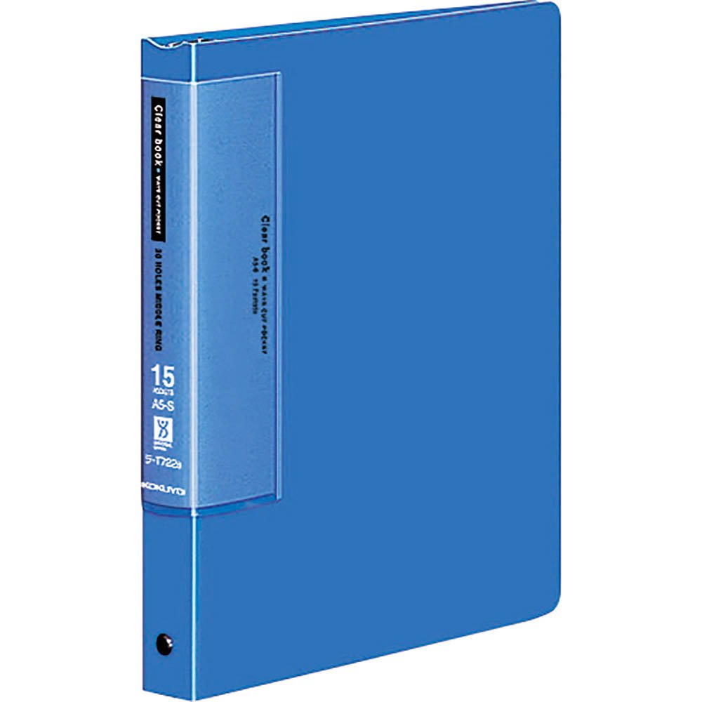 コクヨ ファイル クリアファイル 替紙式 A5 青 ラ-T722B 送料無料