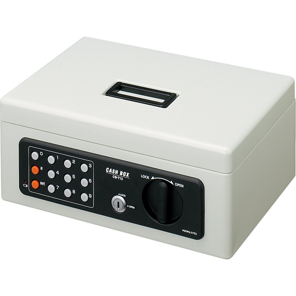 コクヨ 手提げ金庫 テンキー付 グレー B5 CB-T12M 送料無料