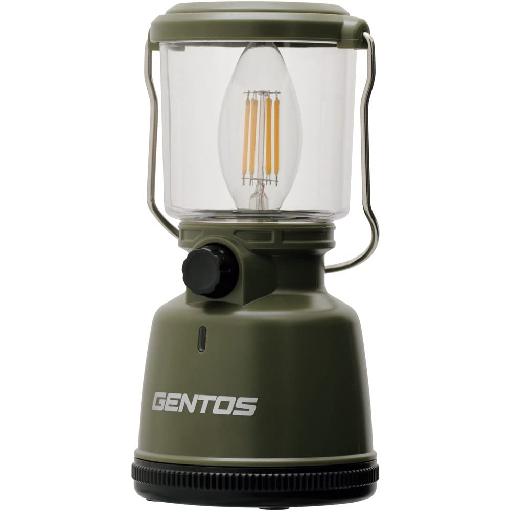 GENTOS(ジェントス) LED ランタン 単1電池式 400ルーメン 無段階調光 エクスプローラー EX-400F キャンプ アウト 送料無料
