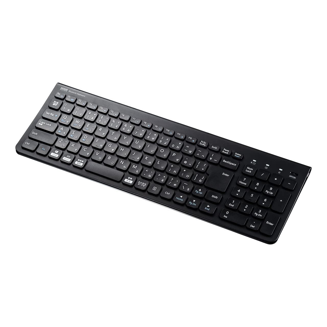 サンワサプライ Bluetoothスリムキーボード（テンキー付き・ブラック） SKB-BT31BK 送料無料