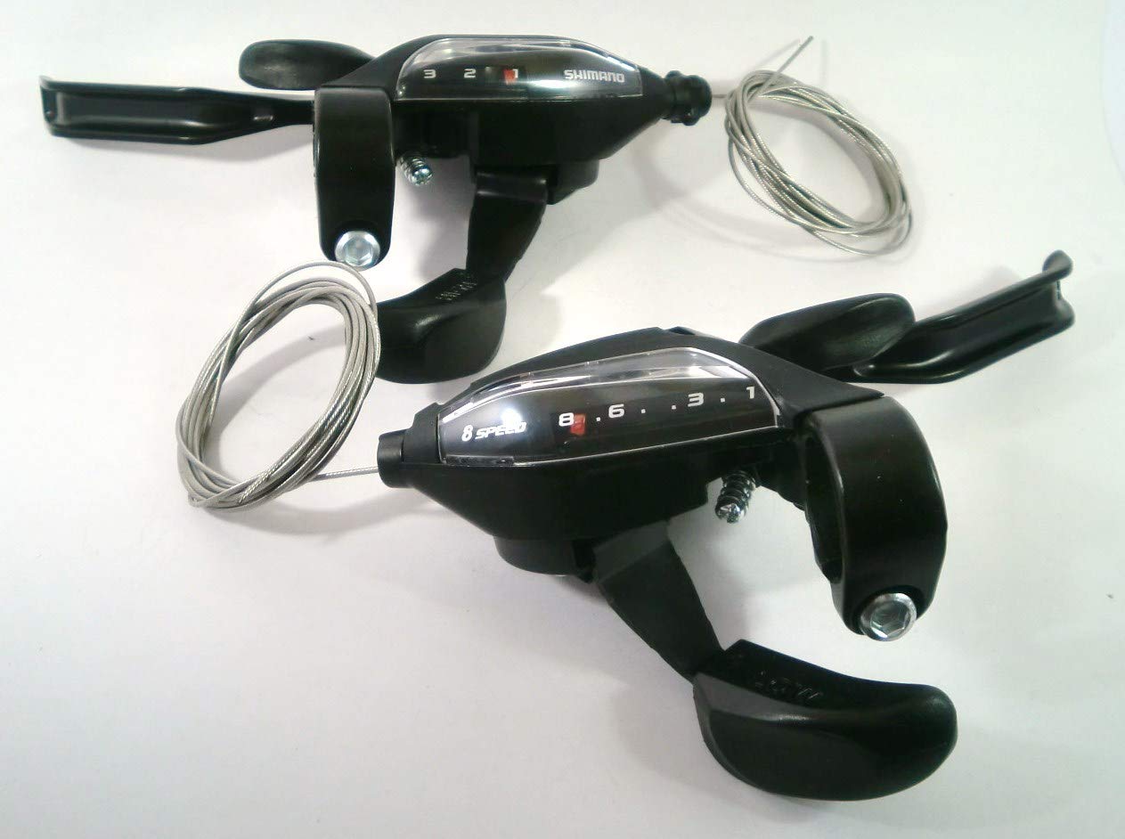 Tire Tube Set - シマノ シフトレバー ST-EF500-8R/L 2フィンガー 3x8Speed 左右セット ブラック 959 送料無料