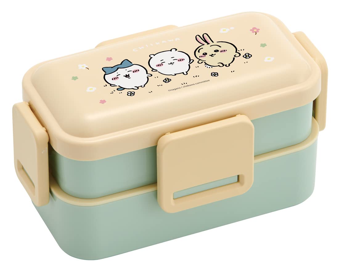 スケーター(Skater) 弁当箱 ちいかわ 600ml 抗菌 ふんわり盛れる ドーム型フタ 2段 女性用 日本製 PFLW4AG-A 送料無料のサムネイル