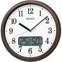 セイコークロック(Seiko Clock) 掛け時計 電波 アナログ 温度 湿度 表示 04:茶メタリック 02:直径31cm KX24 送料無料