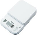 タニタ クッキングスケール キッチン はかり 料理 デジタル 1kg 1g単位 ホワイト KJ-110S WH ごはんのカロリーがはかれ 送料無料(3)