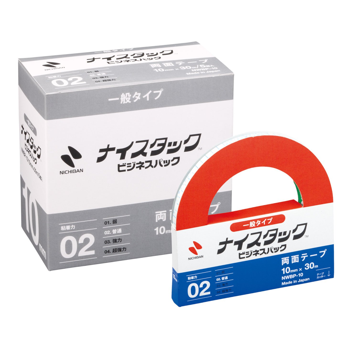 ニチバン 両面テープ ナイスタック ビジネスパック (一般) 5巻入 10mm×30m NWBP-10 送料無料
