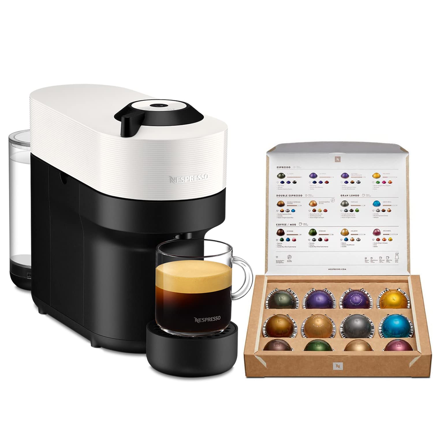 Nespresso(ネスプレッソ) ネスプレッソ VERTUO カプセル式コーヒーメーカー ヴァーチュオ ポップ ココナッツホワイト G 送料無料