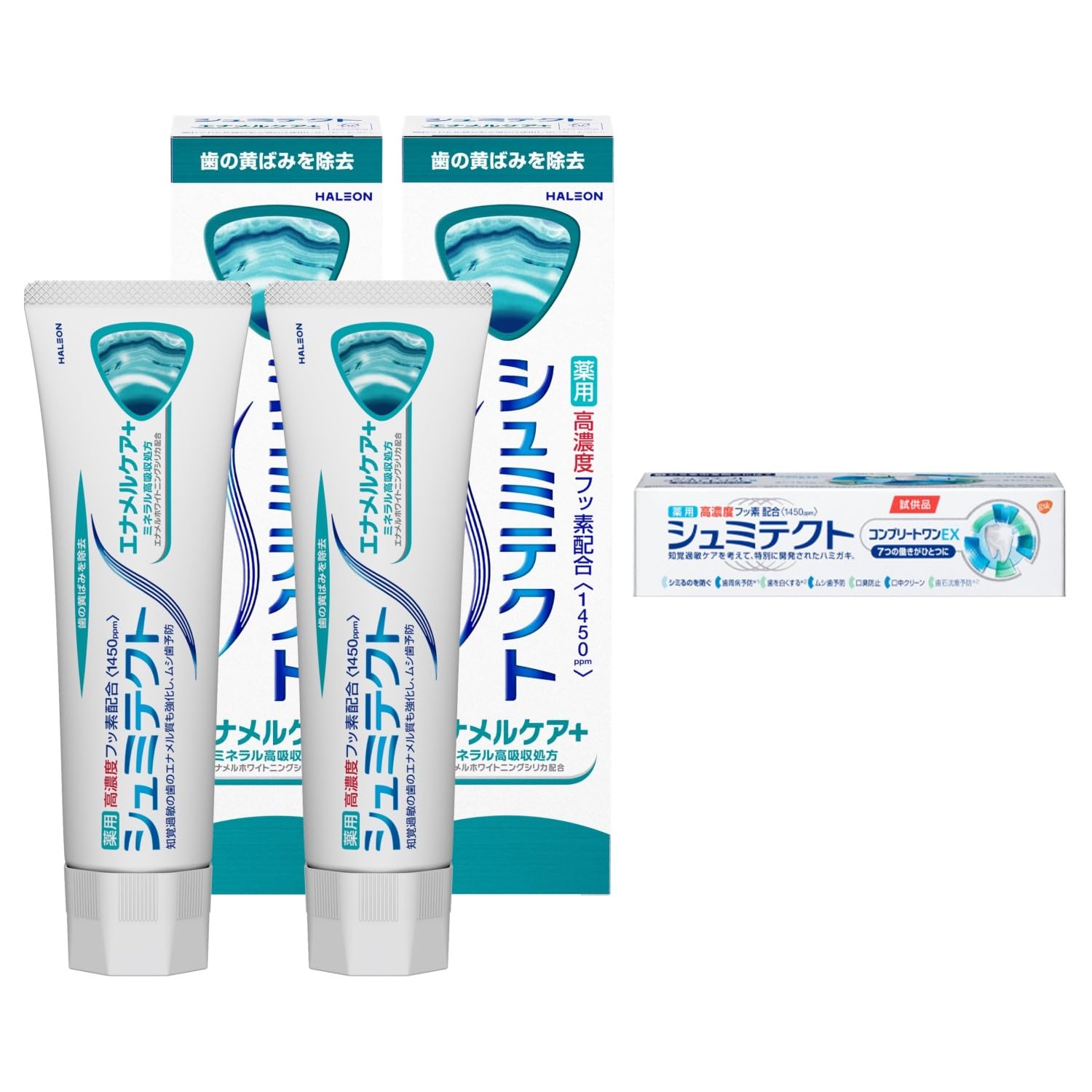 樂天商城 - シュミテクト エナメルケア+【医薬部外品】歯磨き粉 知覚過敏ケア 高濃度フッ素配合(1450ppm) 2本+おまけ付 送料無料