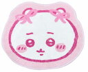 MORIPiLO ちいかわ 玄関マット 室内用 小さめ 可愛い 約40cm (インテリアマット リボンピンク) グッズ キャラクター ま 送料無料