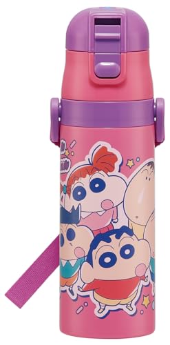スケーター(Skater) 子供用 ステンレス 水筒 直飲み 470ml 子供に優しい軽量タイプ クレヨンしんちゃん 25 保冷専用 w 送料無料