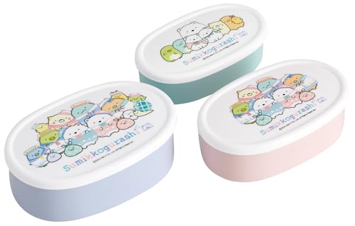 スケーター(Skater) 弁当箱 シール容器 保存容器 日本製 大400ml 中280ml 小180ml 3個組 Ag+ 抗菌 すみっ 送料無料