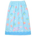 丸眞 80cm丈 巻きタオル SUN HEART パステルオーシャン 制菌加工 紫外線遮蔽加工 女の子 0625022700 送料無料