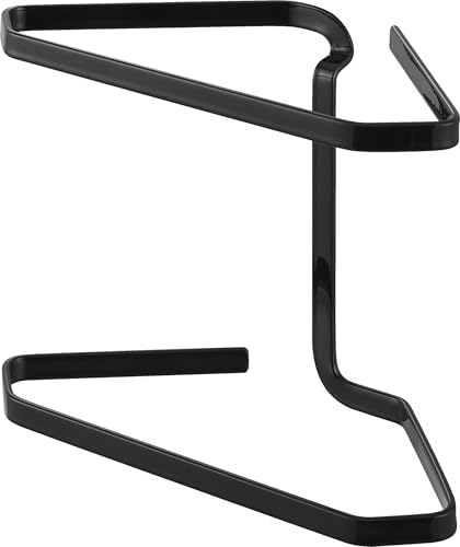 山崎実業(Yamazaki) 水切りネットが付けられる 三角コーナー ブラック W20.6×D10.8×H15cm(クッション含まず) 送料無料