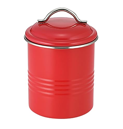 佐藤金属興業(Satokinzoku) 保存容器/セイラス(SALUS) バーネット キャニスター 無地 赤 11.5×11.5×H16 送料無料